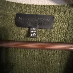 Nili Lotan green cashmere sweater